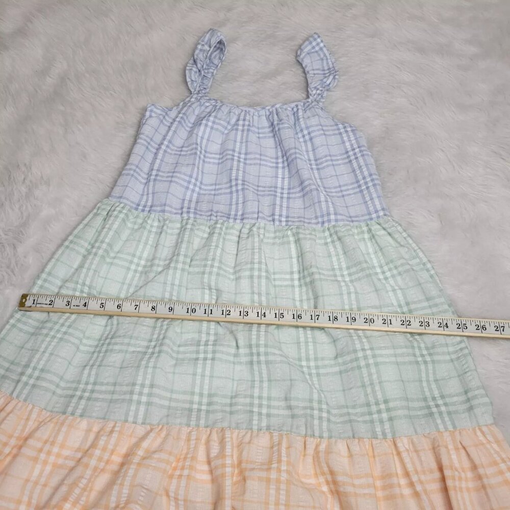 By The River Flutter Strap Multicolored Plaid Col… - image 7